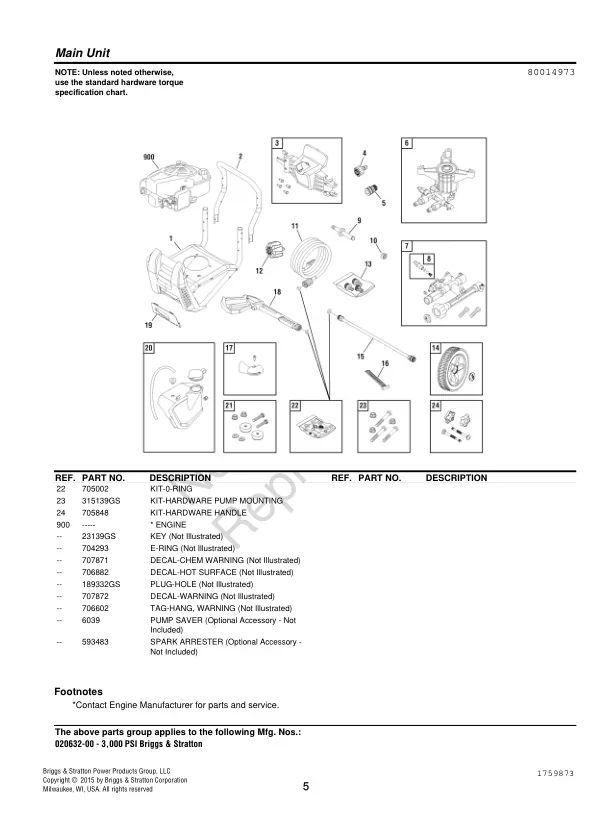 BRIGGS AND STRATTON, 020632-00, IPL.5